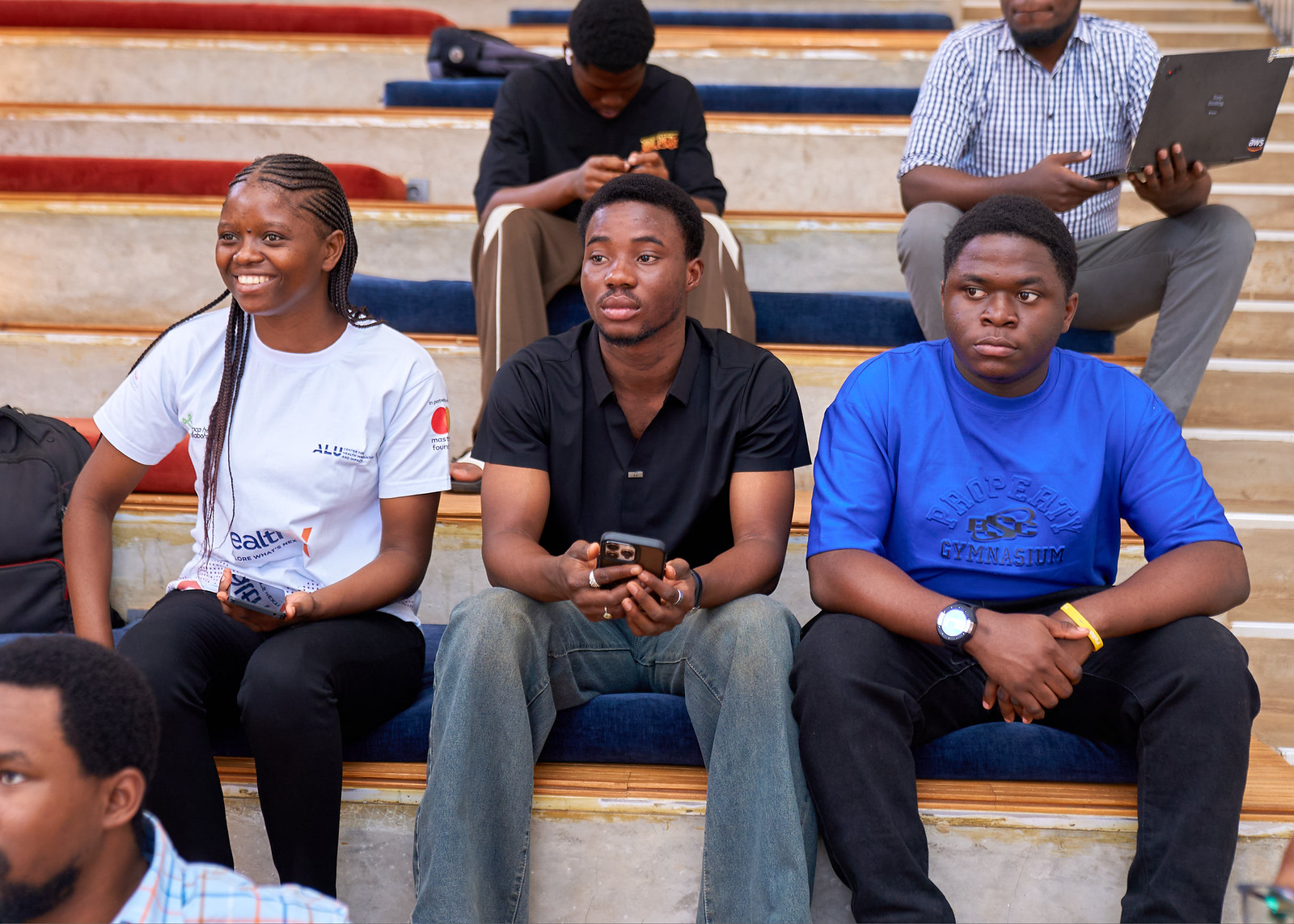 Students listening during an IEEE gathering at ALU